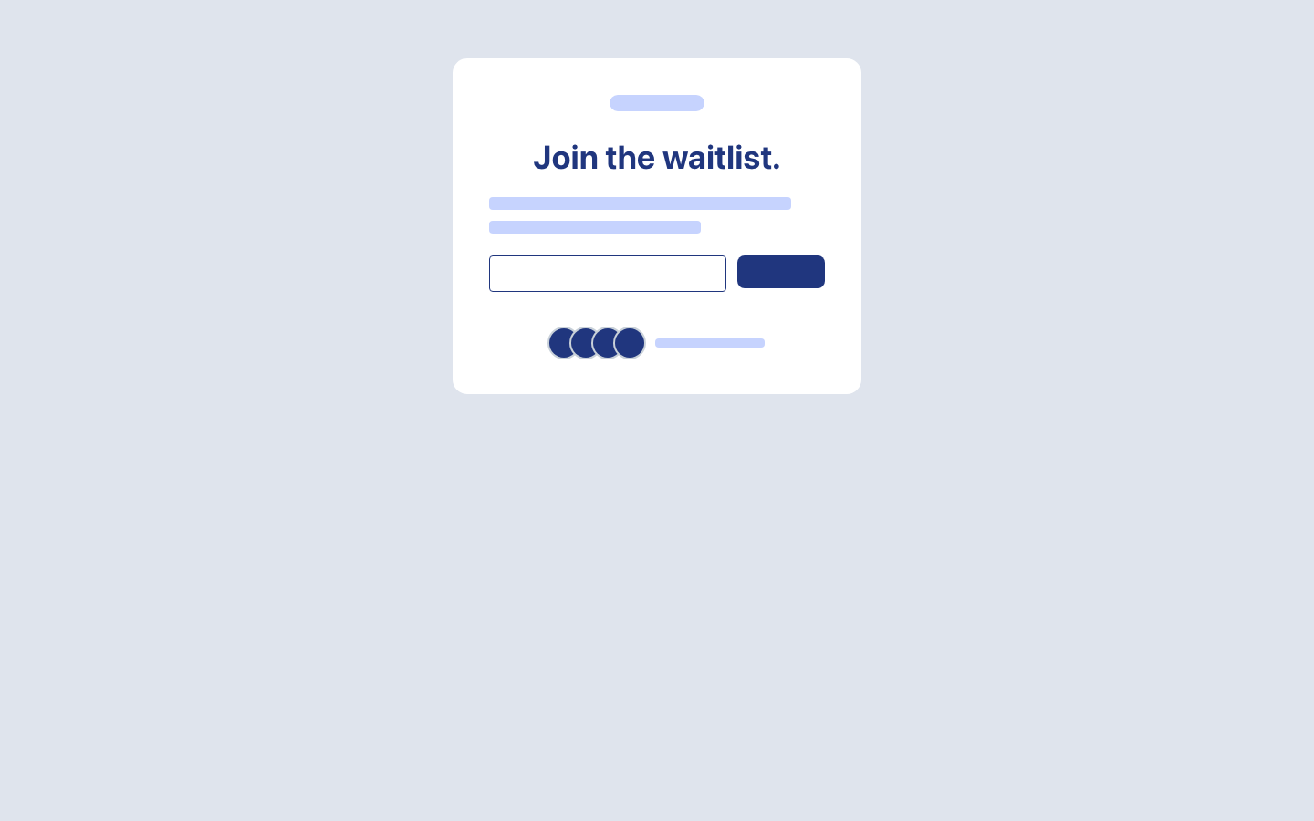 Waitlist